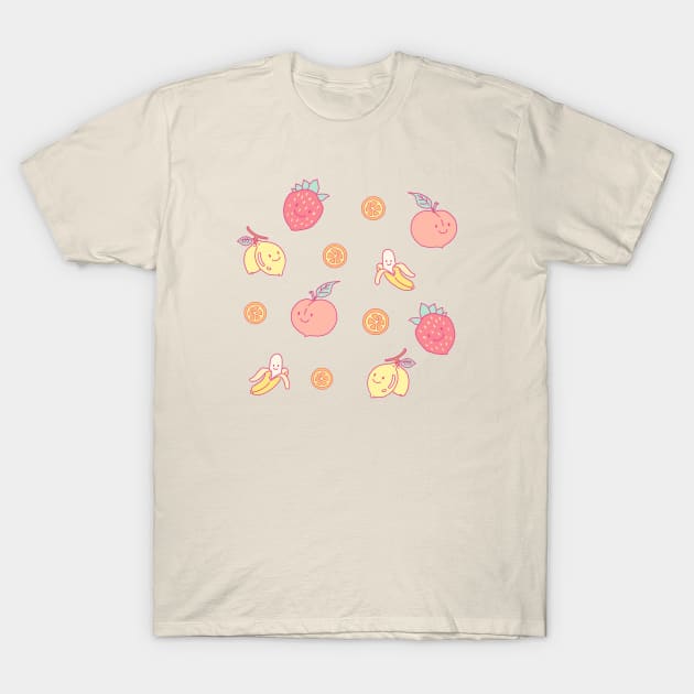 Fruits Pattern T-Shirt by By Leunu